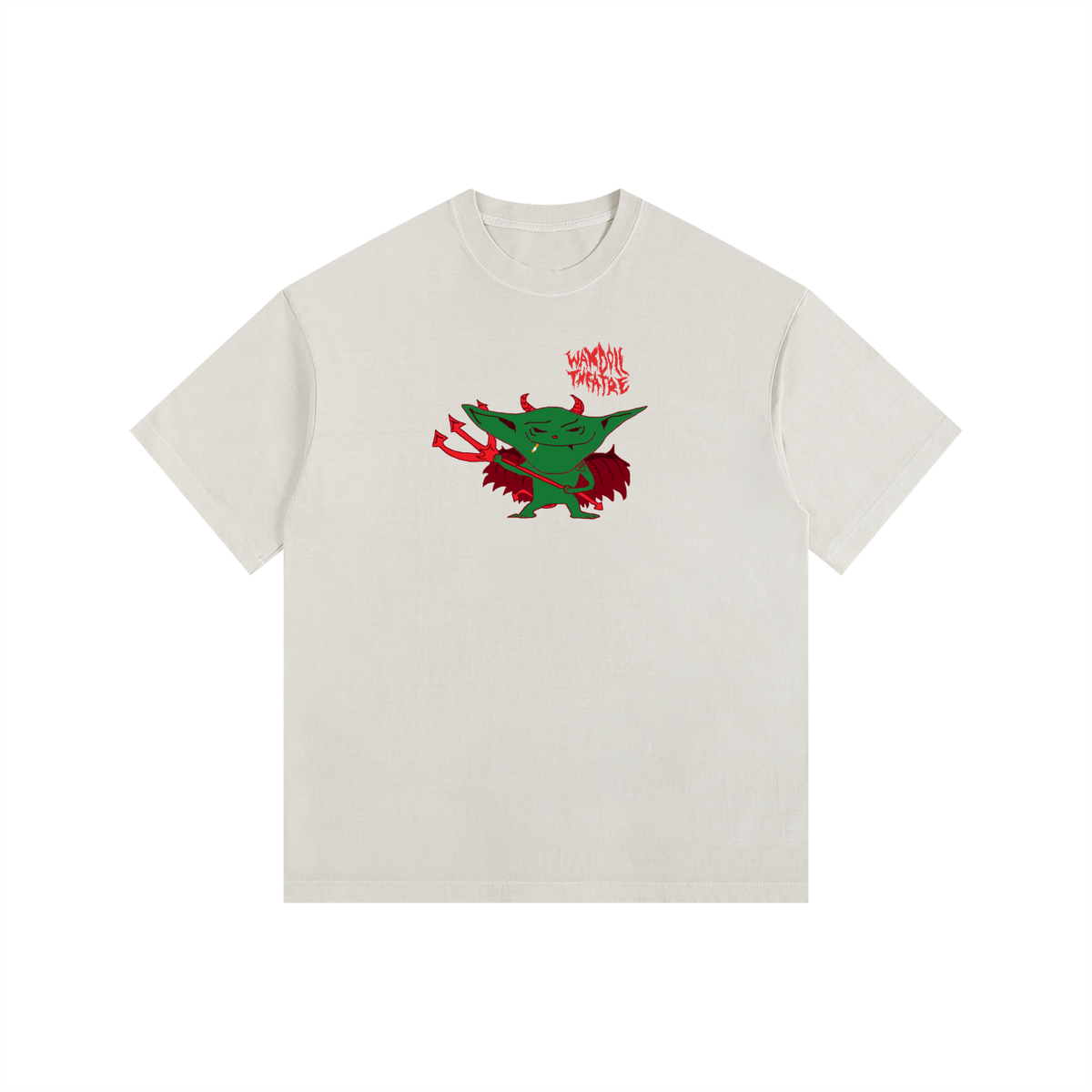 evil goblin oversized cotton shirt