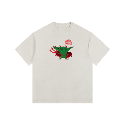 evil goblin oversized cotton shirt