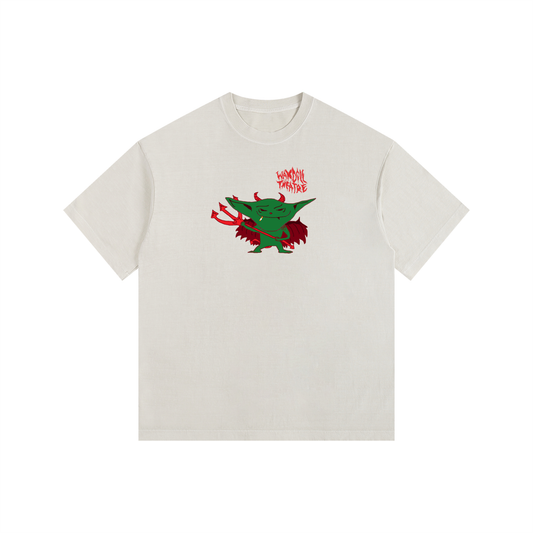 evil goblin oversized cotton shirt